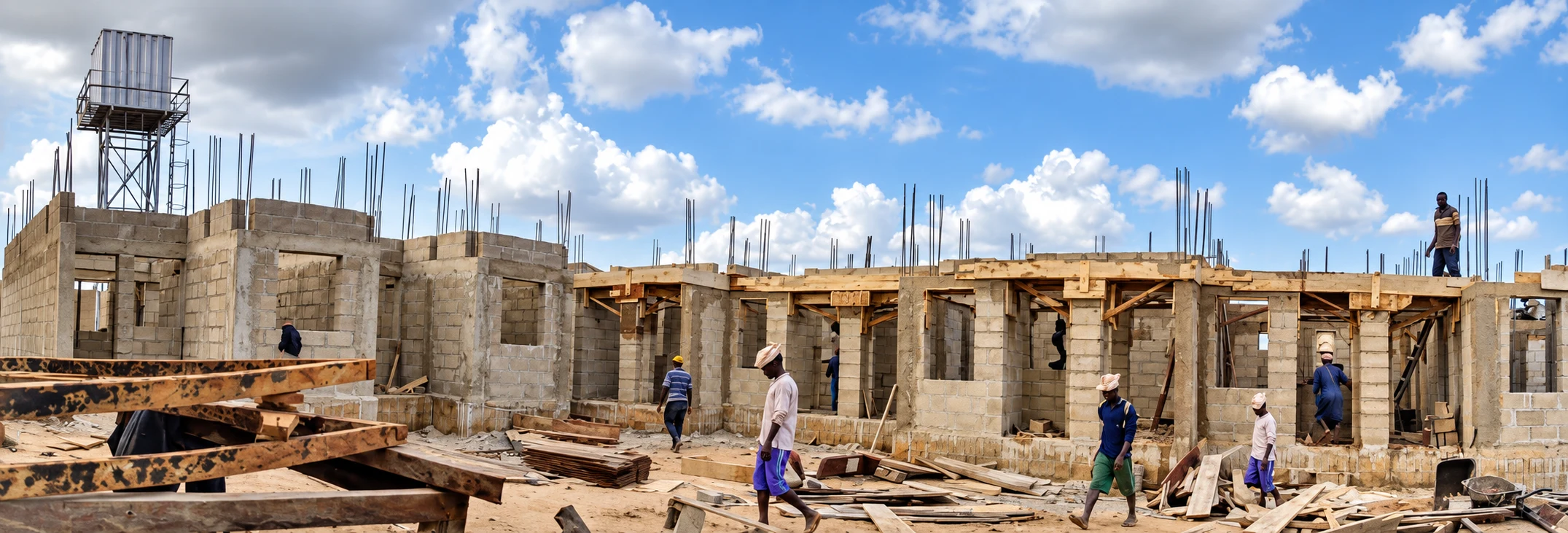 Site progress panorama
